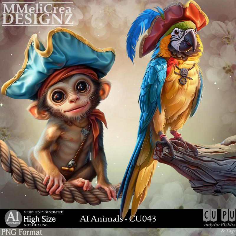 (image for) AI - ANIMALS CU043 (CU4PU/PNG)